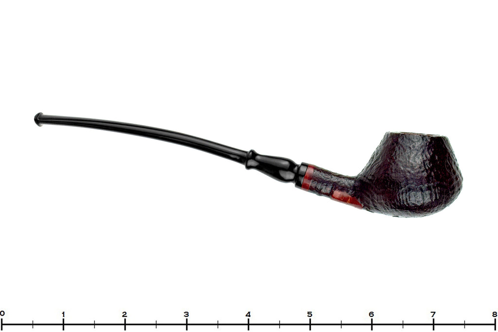 Blue Room Briars is proud to present this Bjarne Handmade Bent Sandblast Demi-Warden UNSMOKED Estate Pipe