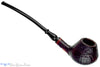 Blue Room Briars is proud to present this Bjarne Handmade Bent Sandblast Demi-Warden UNSMOKED Estate Pipe