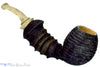Blue Room Briars is proud to present this Brian Orton Pipe Bent Carved Driftwood Egg with Bamboo