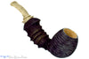 Blue Room Briars is proud to present this Brian Orton Pipe Bent Carved Driftwood Egg with Bamboo