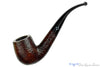 Blue Room Briars is proud to present this Sasieni Four Dot Rustic Carved Bent Billiard Estate Pipe
