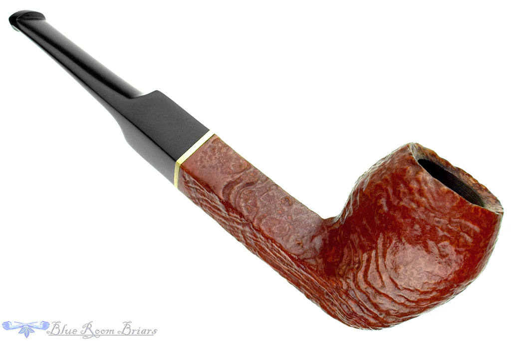 Blue Room Briars is proud to present this Cesare Imperiale E Sandblast Bulldog with Brass Estate Pipe