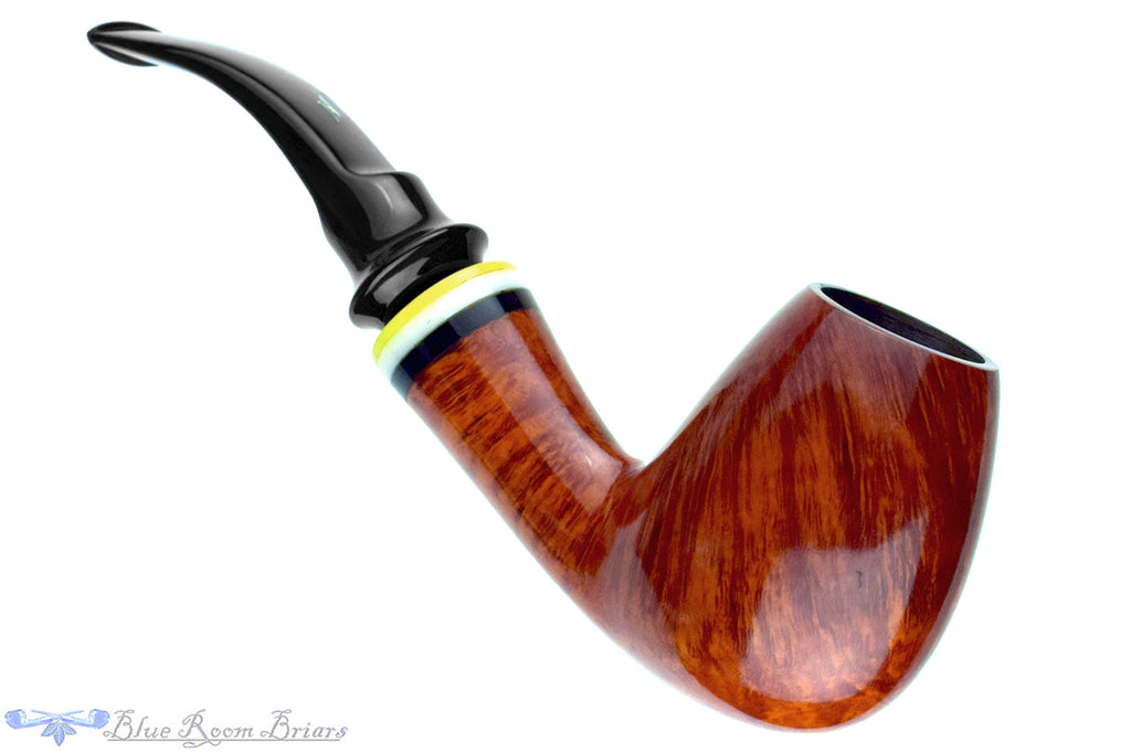 Blue Room Briar is proud to present this Nørding 124 Bent Brandy Egg Estate Pipe