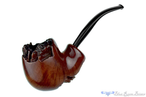 Charatan Selected 4 1/4 Bent Cavalier with Ebonite Estate Pipe Draft with Bowl Coat