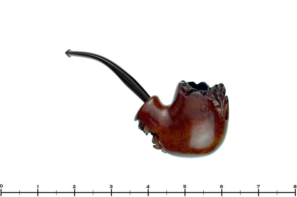 Blue Room Briars is proud to present this Micoli Bent Spot Carved Billiard Estate Pipe