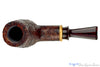 Blue Room Briars is proud to present this Bill Shalosky Pipe 753 Sandblast Brow Burner with Olive Wood and Brindle