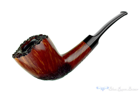 Castello Sea Rock Briar Prince with Acrylic Ferrule and Military Mount Estate Pipe