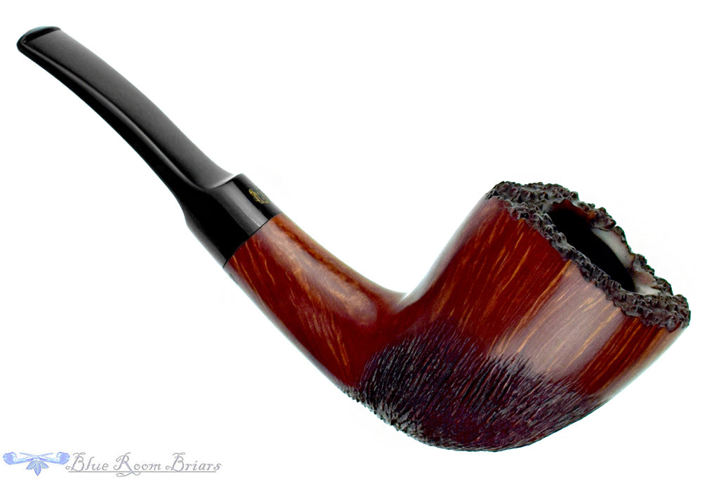 Blue Room Briars is proud to present this Poul Winsløw Crown Viking Partial Brush Carve Freehand with Plateau Estate Pipe