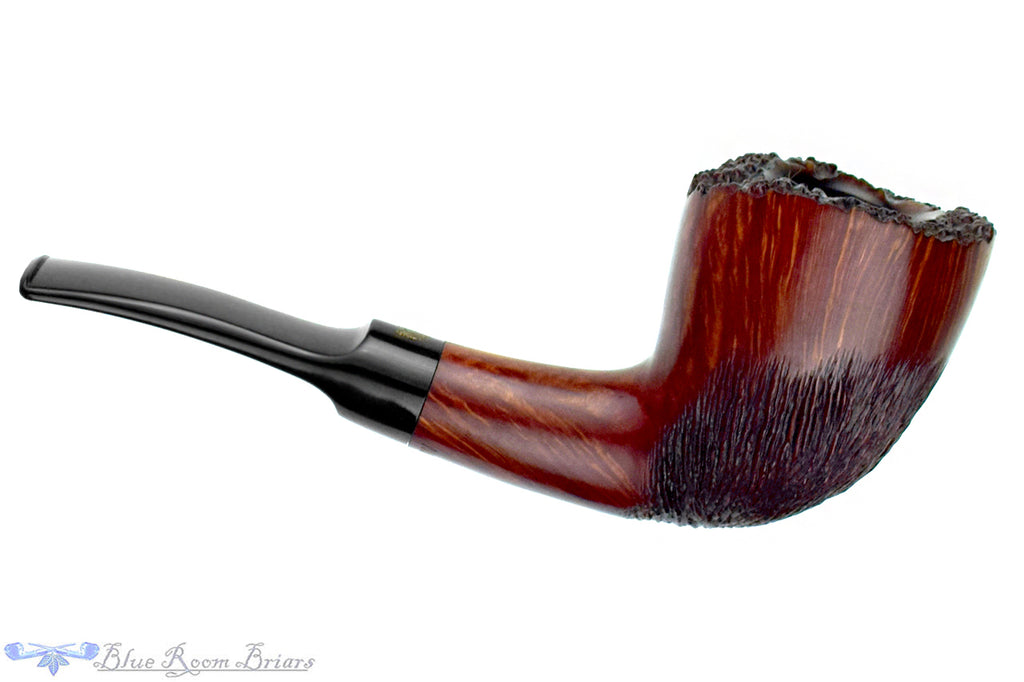 Blue Room Briars is proud to present this Poul Winsløw Crown Viking Partial Brush Carve Freehand with Plateau Estate Pipe