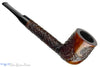 Blue Room Briars is proud to present this Brigham 9 3-Dot Partial Carved Lovat Sitter (Rock Maple Filter) Estate Pipe