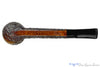 Blue Room Briars is proud to present this Brigham 9 3-Dot Partial Carved Lovat Sitter (Rock Maple Filter) Estate Pipe