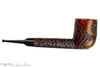 Blue Room Briars is proud to present this Brigham 9 3-Dot Partial Carved Lovat Sitter (Rock Maple Filter) Estate Pipe