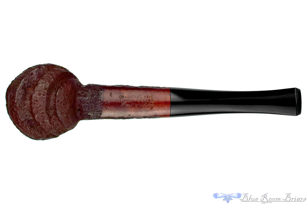 Blue Room Briars is proud to present this Charatan Free Hand Relief 4 Large Sandblast Billiard Estate Pipe