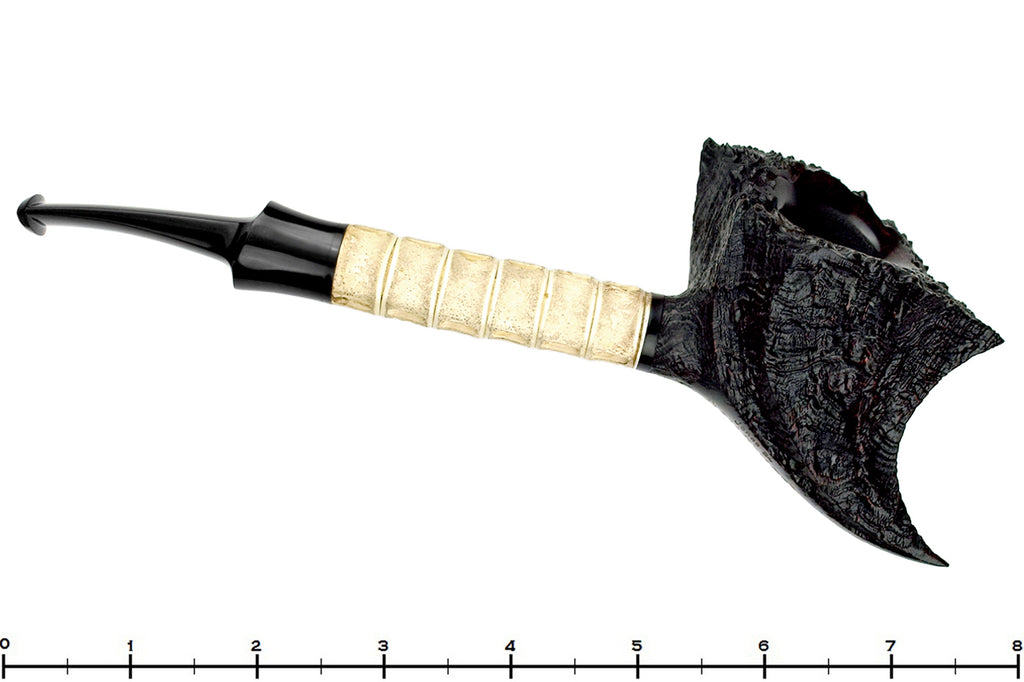 Jesse Jones 2024 Halloween Pipe Large Black Blast with Shark Spine and Plateau