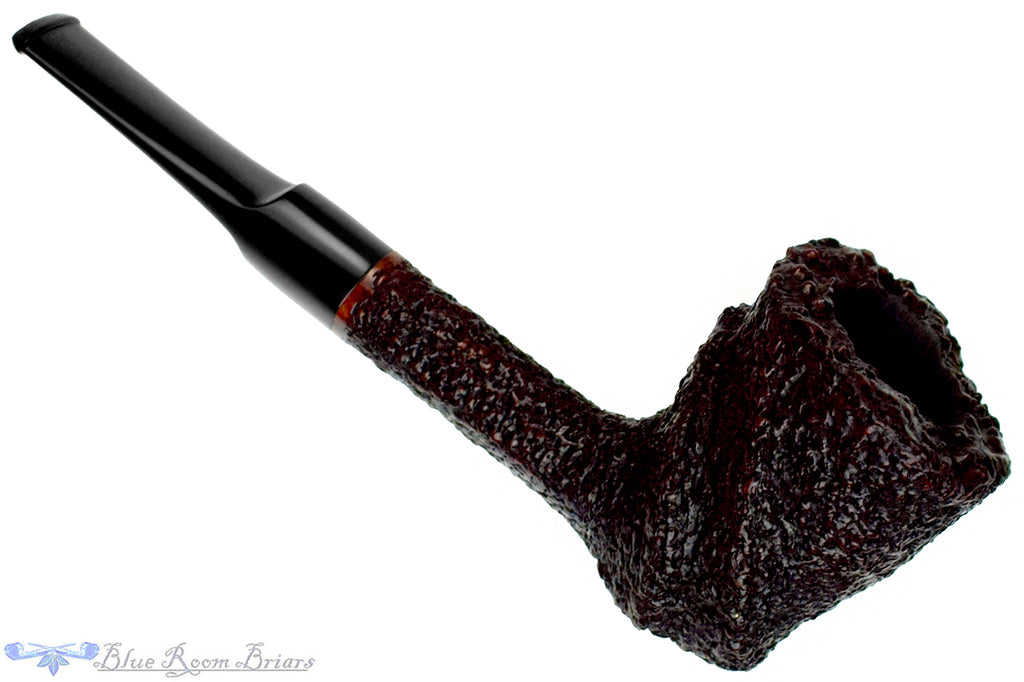 Blue Room Briar is proud to present this James Upshall O.B.E. Large Rusticated Dublin Sitter Estate Pipe