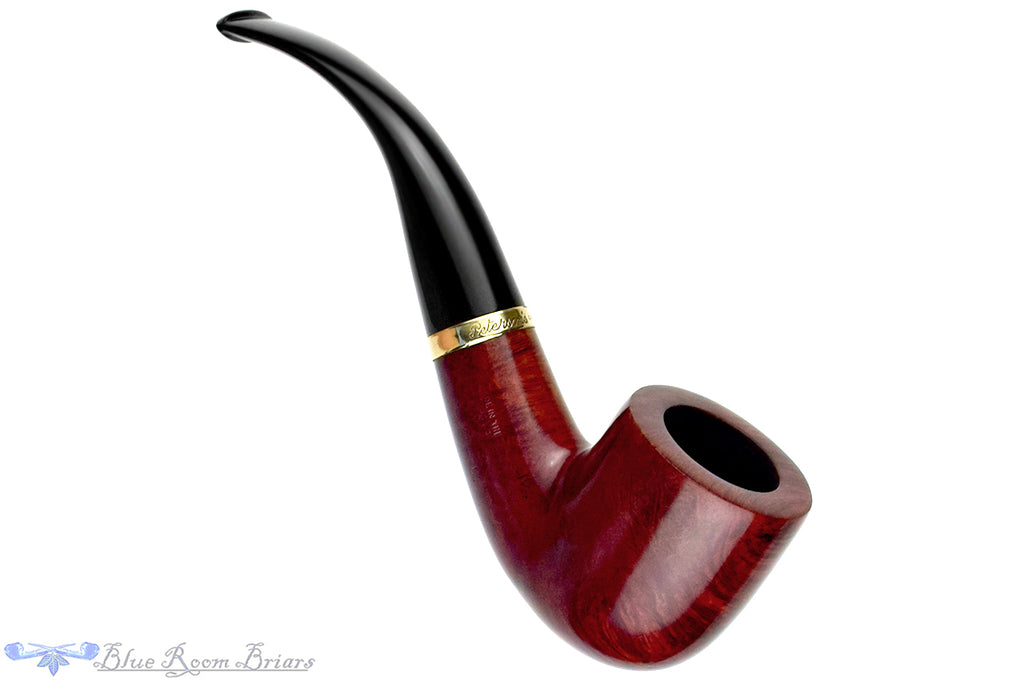 Blue Room Briars is proud to present this Peterson Royal Irish 01 Bent Pot with Gold Estate Pipe