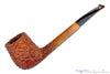 Blue Room Briars is proud to present this The Tinder Box Verona Russet Coral 603 Bent Rusticated Long Diamond Shank Billiard Estate Pipe