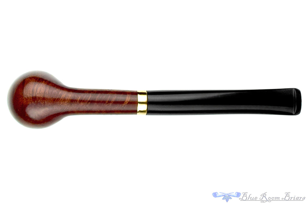 Blue Room Briars is proud to present this Bari Select Natural Old Briar 964 Chimney Stack Estate Pipe with Brass Repair Band