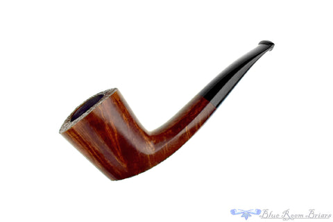 Bari Select Natural Old Briar 964 Chimney Stack Estate Pipe with Brass Repair Band