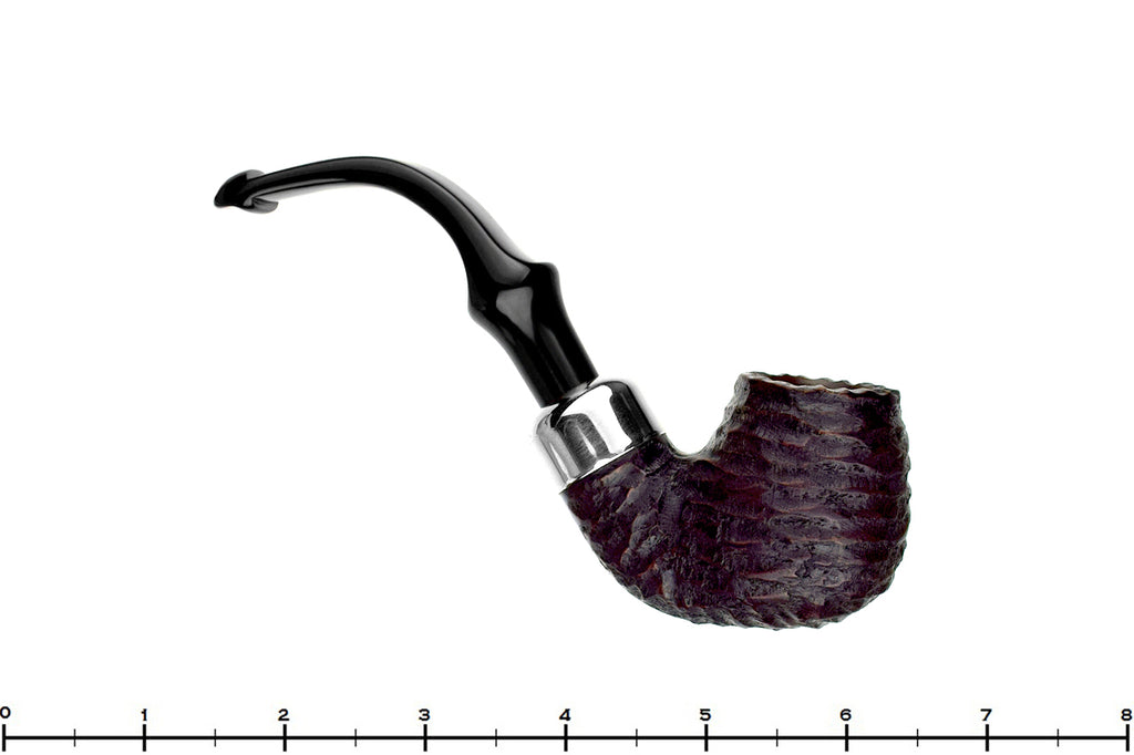 Peterson System Standard 314 Bent Rusticated Billiard with Nickel and P-Lip Estate Pipe