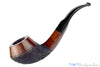 Blue Room Briars is proud to present this W.Ø. Larsen Handmade Rustica Bent Partial Rusticated Bulldog Estate Pipe with Replacement Stem