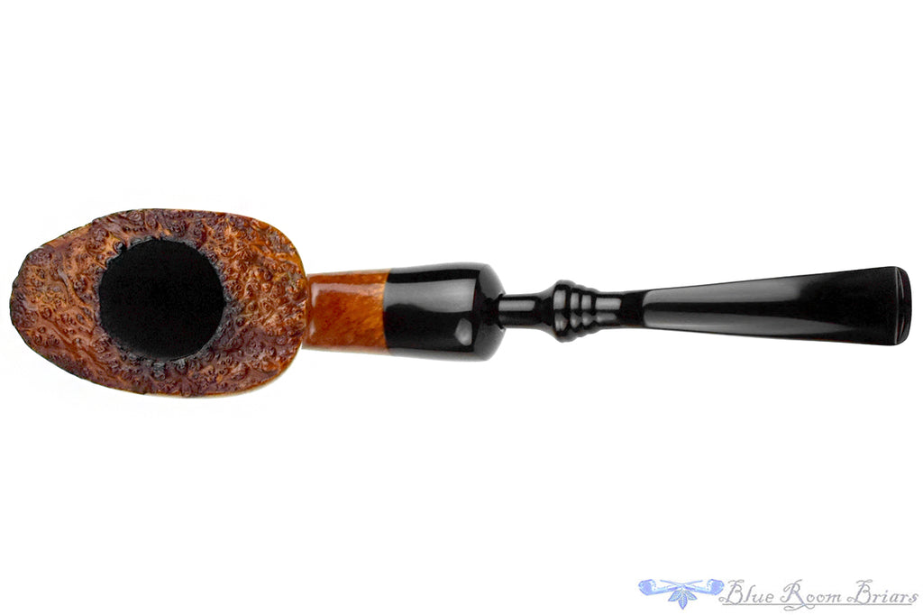 Blue Room Briars is proud to present this Nørding Large Bent Freehand with Plateau and Ebonite Ferrule Estate Pipe