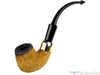 Blue Room Briar is proud to present this Peterson Meerschaum Bent Rusticated Fumed Billiard with Brass and P-Lip Estate Pipe