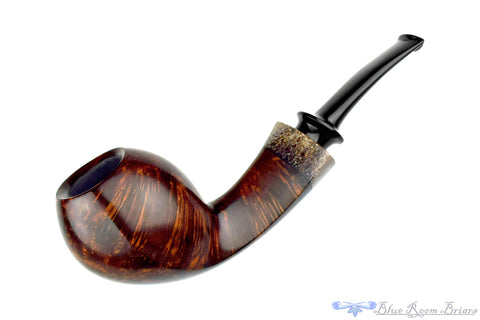 Dirk Heinemann Pipe Black Blast Cherrywood with Buddha Bamboo