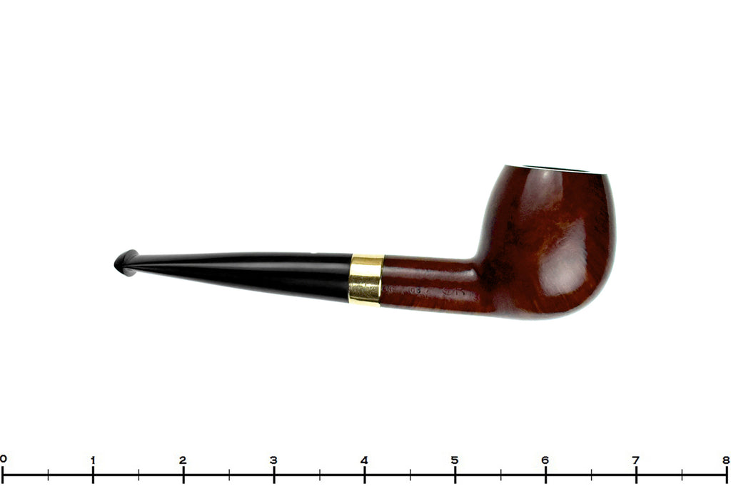 Blue Room Briar is proud to present this Dunhill Root Briar K (1965-66 Make) Apple with Gold Estate Pipe with BRB Replacement Stem