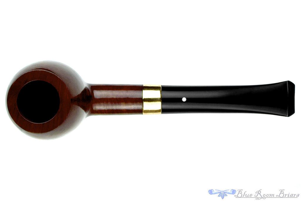 Blue Room Briar is proud to present this Dunhill Root Briar K (1965-66 Make) Apple with Gold Estate Pipe with BRB Replacement Stem