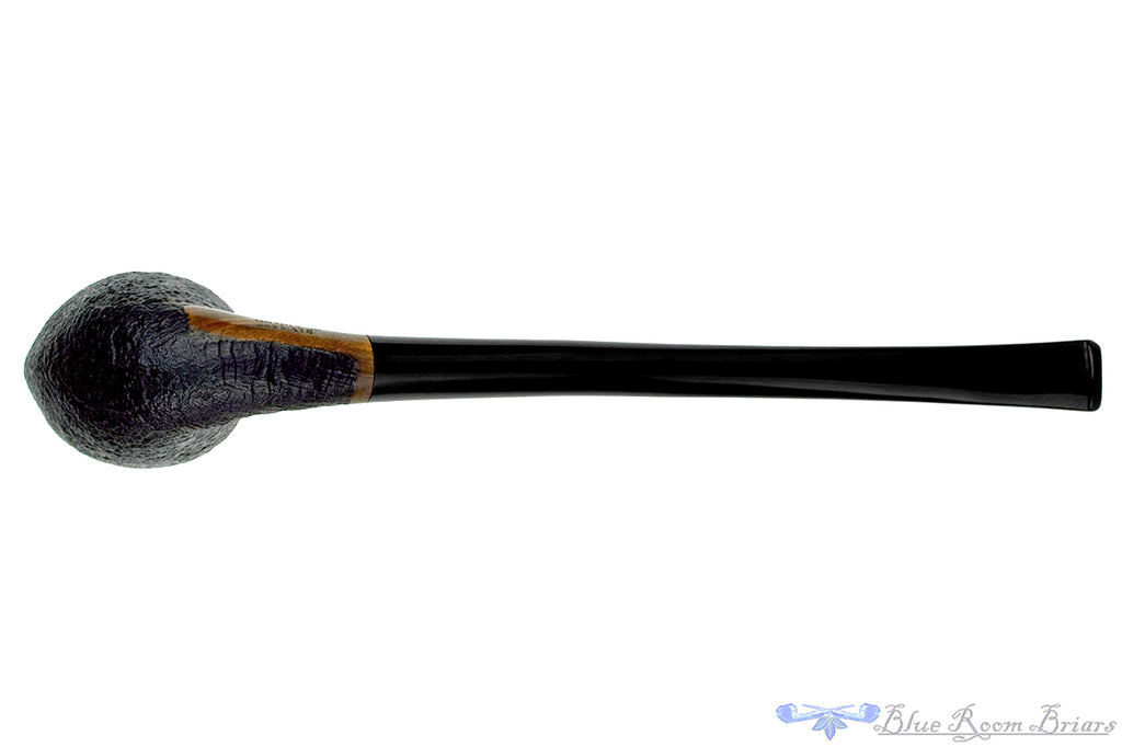 Blue Room Briars is proud to present this Mastro Geppetto Sabbiato Bent Sandblast Churchwarden Estate Pipe