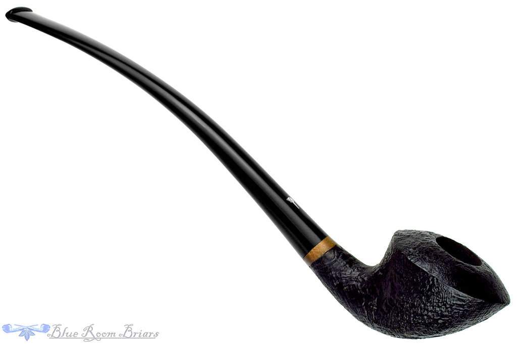 Blue Room Briars is proud to present this Mastro Geppetto Sabbiato Bent Sandblast Churchwarden Estate Pipe
