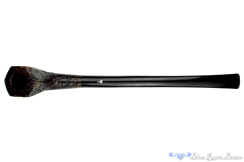 Blue Room Briars is proud to present this Mastro Geppetto Sabbiato Sandblast Paneled Churchwarden Estate Pipe