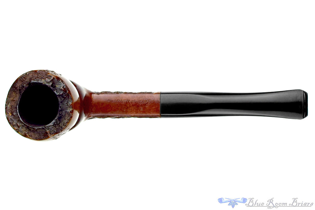 Blue Room Briar is proud to present this Charatan Executive Partial Carved Freehand Sitter Estate Pipe with Repaired Shank