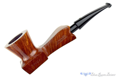 Jan Pietenpauw Rusticated Rhodesian Sitter with Warthog Tusk and Brindle Twin Bore Stem Estate Pipe