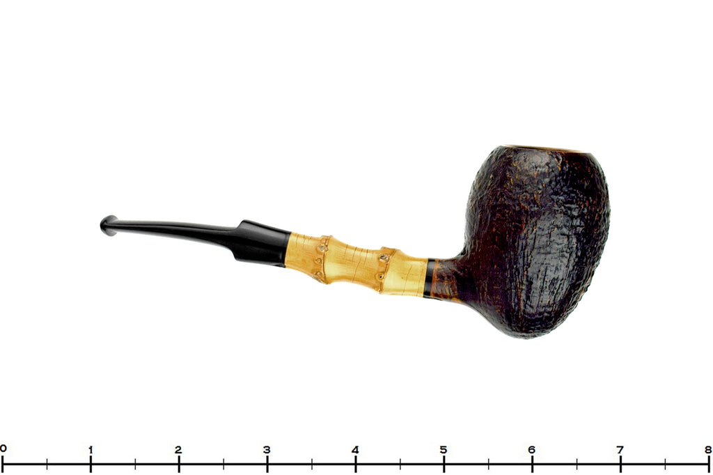 Blue Room Briars is proud to present this Bent Sandblast Strawberry with Bamboo Estate Pipe