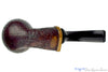 David McCarter 2014 1/2 Bent Sandblast Apple with Exotic Wood UNSMOKED Estate Pipe