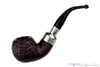 Blue Room Briars is proud to present this Peterson Spigot 03 Bent Sandblast Apple with Nickel Estate Pipe