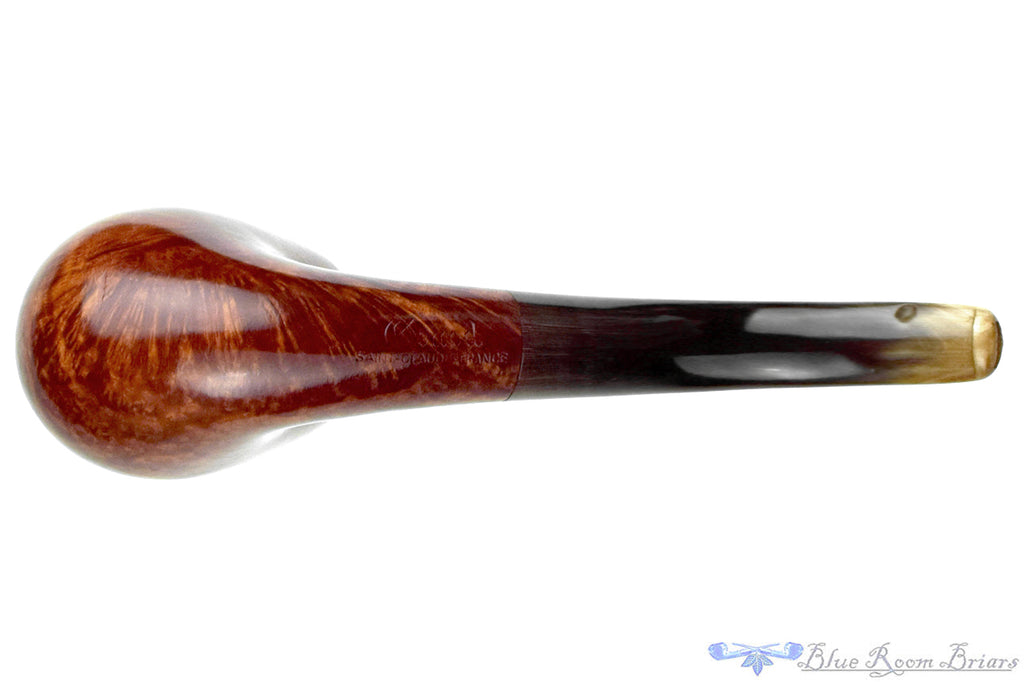 Blue Room Briars is proud to present this Genod Bent Billiard with Horn Stem Estate Pipe