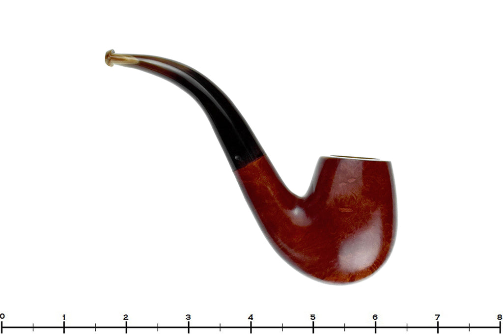 Blue Rom Briars is proud to present this Genod Bent Billiard with Horn Stem UNSMOKED Estate Pipe