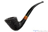 Blue Room Briars is proud to present this W. Ø. Larsen Double Black 83 Bent Sandblast Yachtsman with Brass Estate Pipe