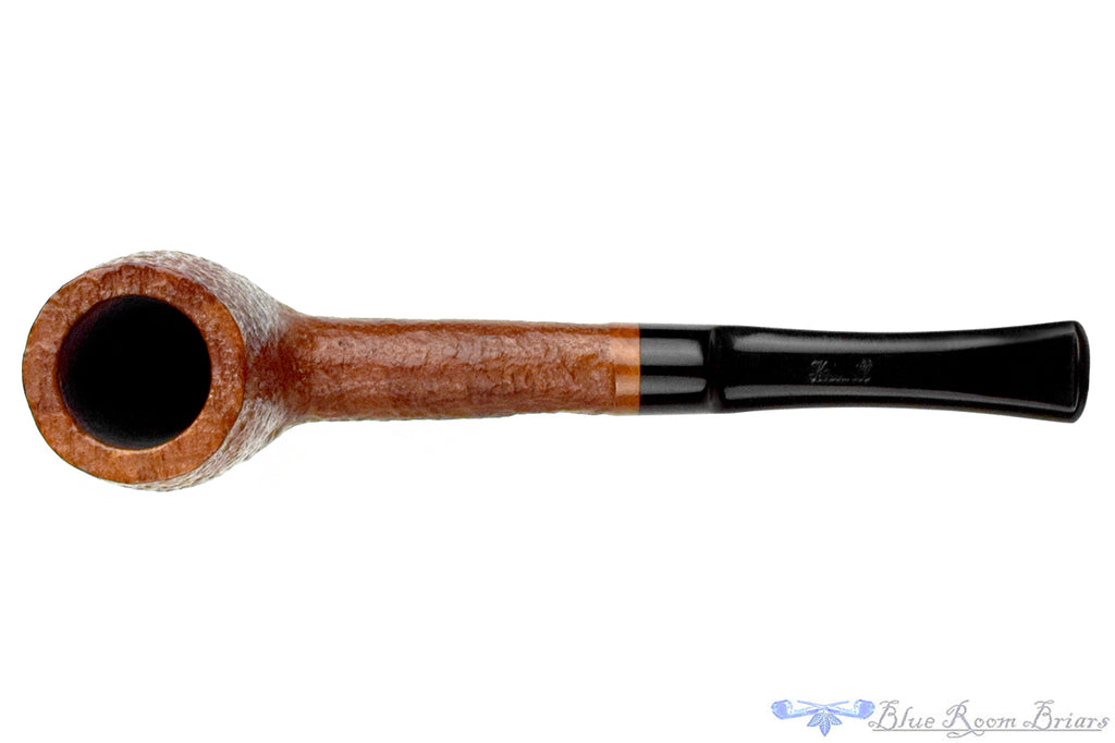 Blue Room Briars is proud to present this Kriswill Siroko Handmade 78 Sandblast Billiard Sitter USNMOKED Estate Pipe