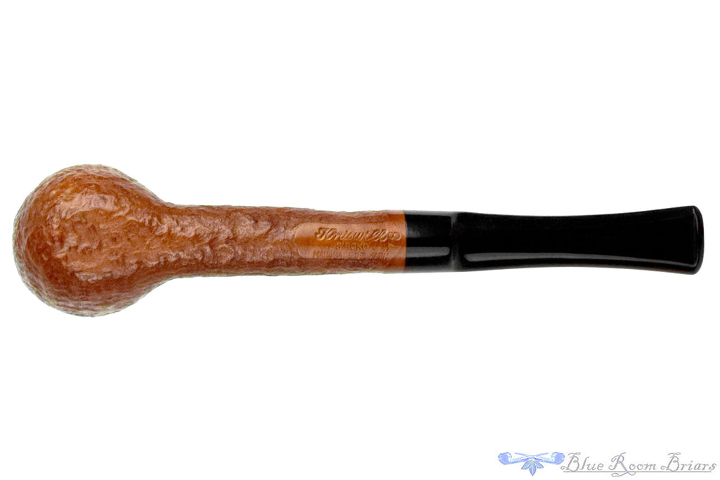 Blue Room Briars is proud to present this Kriswill Siroko Handmade 78 Sandblast Billiard Sitter USNMOKED Estate Pipe