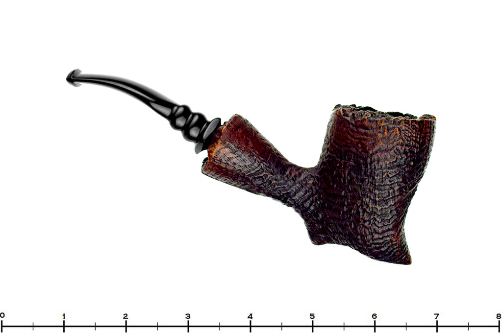 Blue Room Briars is proud to present this Bari Matador Bent Sandblast Freehand with Plataeux Estate Pipe