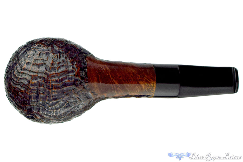 Blue Room Briars is proud to present this Charatan 651X Bent Sandblast Tomato Estate Pipe