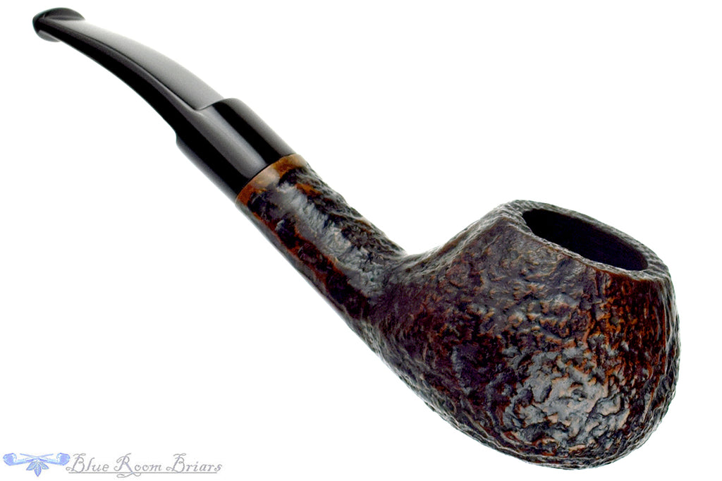 Blue Room Briars is proud to present this Charatan 651X Bent Sandblast Tomato Estate Pipe