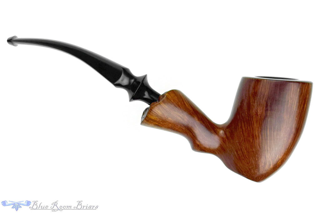 Blue Room Briars is proud to present this Jonas Design Handmade Bent Freehand with Plateau Estate Pipe with BRB Replacement Stem