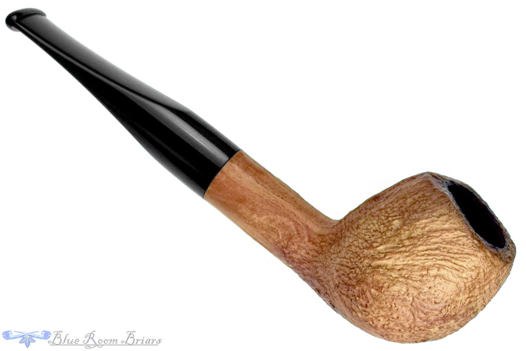 Blue Room Briar is proud to present this Bones (Chris Morgan) Natural Sandblast Canted Egg Estate Pipe