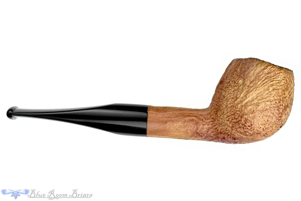 Blue Room Briar is proud to present this Bones (Chris Morgan) Natural Sandblast Canted Egg Estate Pipe