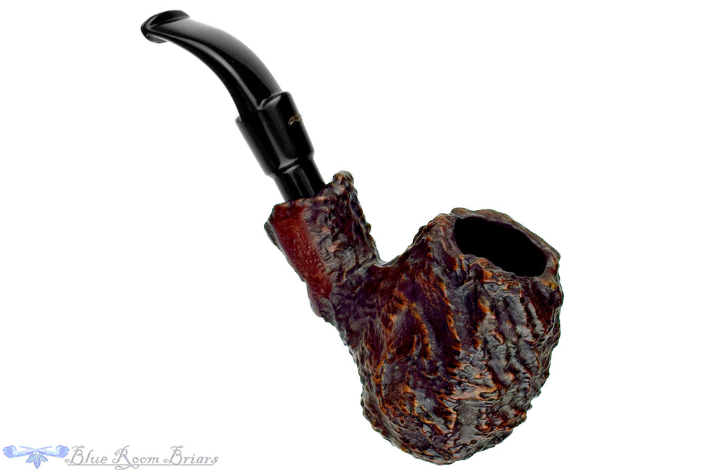 Blue Room Briars is proud to present this Caminetto Business 147 Bent Rusticated Egg Estate Pipe